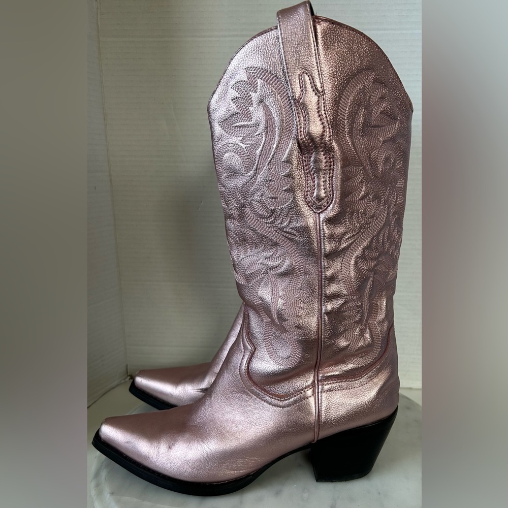 Jeffrey Campbell Dagget Pink Western Boots - Picture 5 of 12